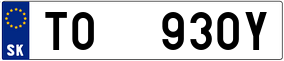 Trailer License Plate